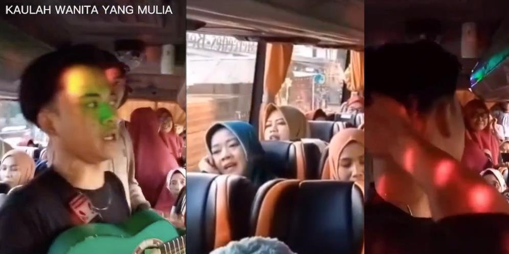 Nyanyi 'Kaulah Wanita Yang Mulia', Pengamen Kena Mental Dikerjai Emak-Emak Satu Bus: 'Nggak Selesai-Selesai Lagunya Kalau Gini'