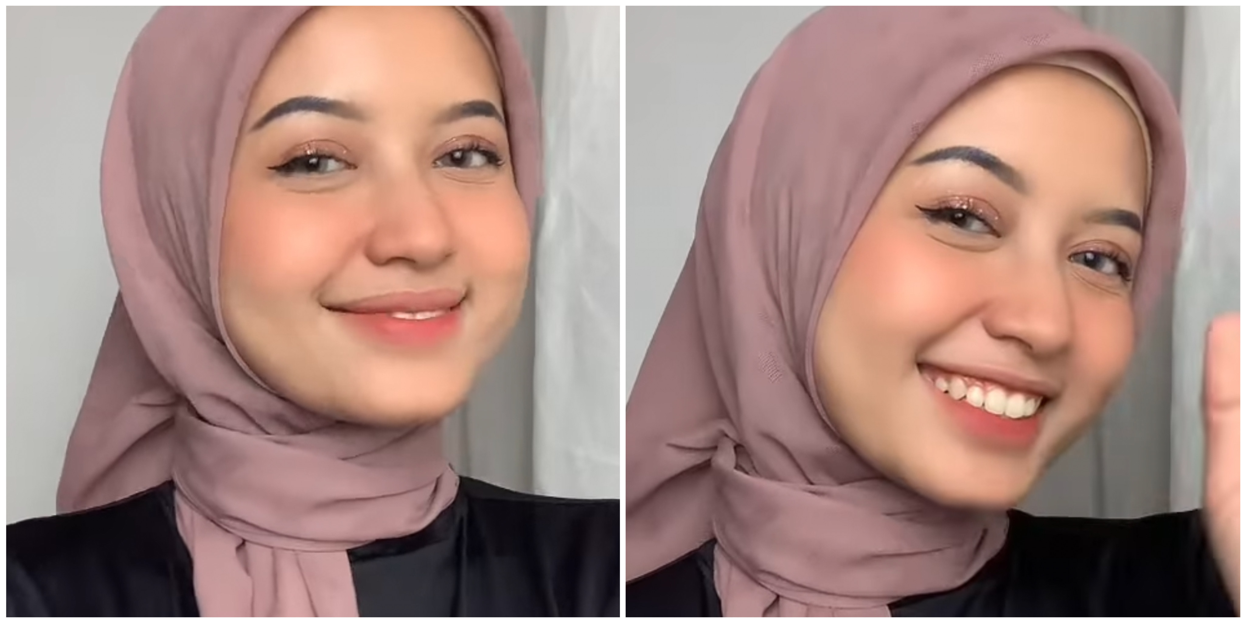 Tutorial Simpel Hijab Square, Rapi di Bagian Leher