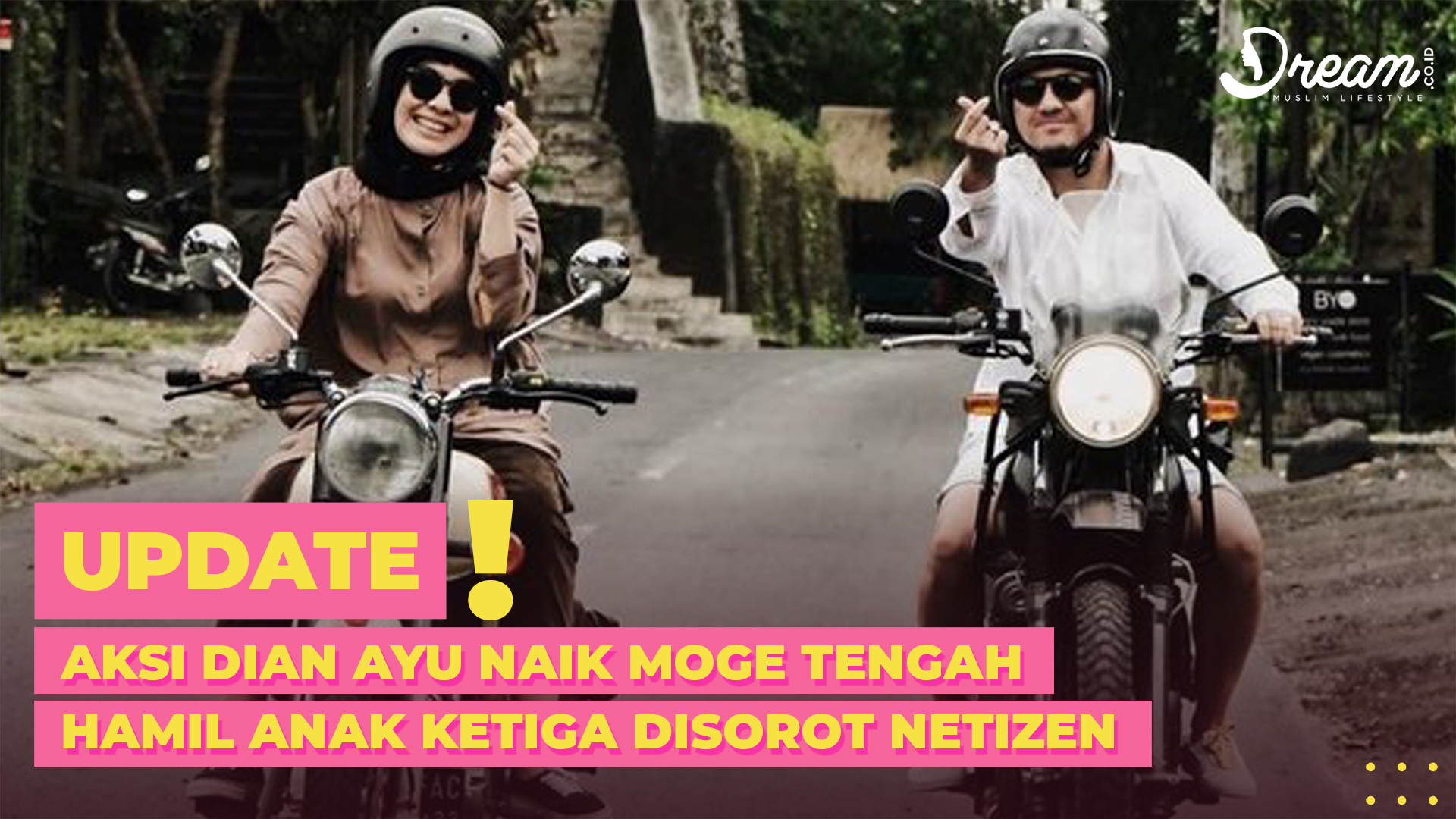 Aksi Dian Ayu Naik Moge Saat Hamil Anak Ketiga Disorot Netizen