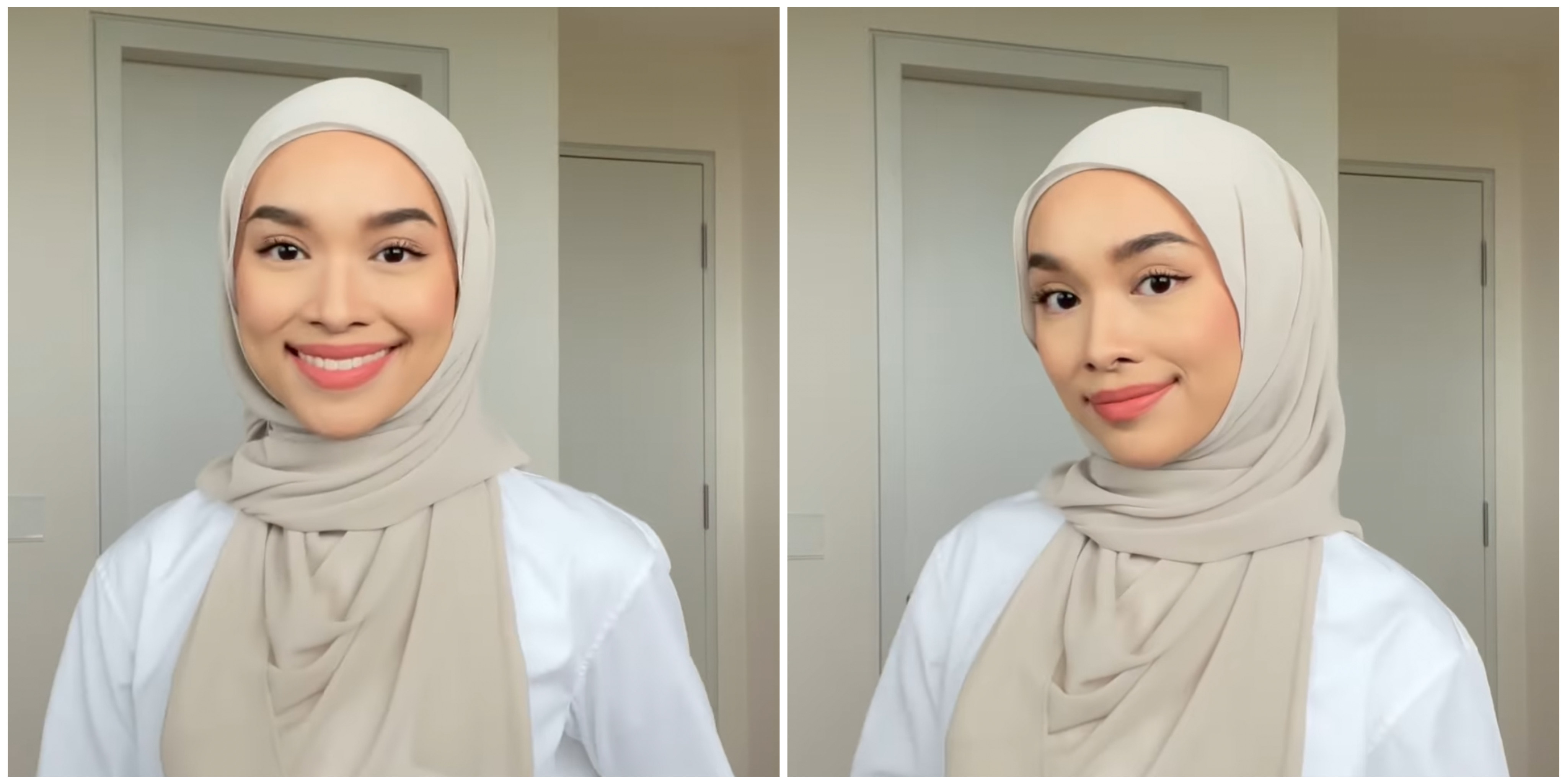 Tutorial Hijab Pashmina, Cukup Satu Jarum