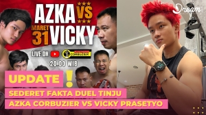 Sederet Fakta Duel Tinju Azka Corbuzier VS Vicky Prasetyo