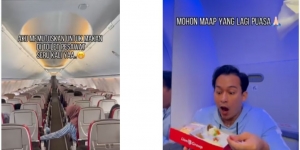 Momen Youtuber Steven Stenly Makan di Toilet Pesawat Karena Sungkan dengan Penumpang yang Puasa