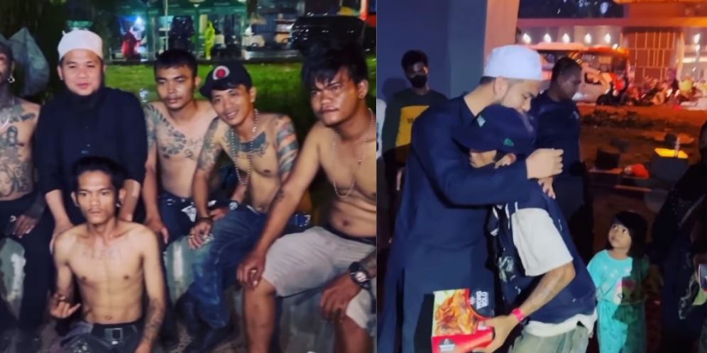 Sisi Lain Anak Punk Saat Disuapi dan Dibelikan Baju Lebaran Ustaz Ebit Lew: `Kami Sudah Lama Tak Merasakan Ini`