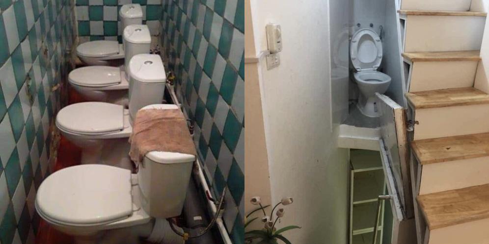 Desain Toliet Absurd yang Bikin Gagal Paham, Auto Batal Kebelet