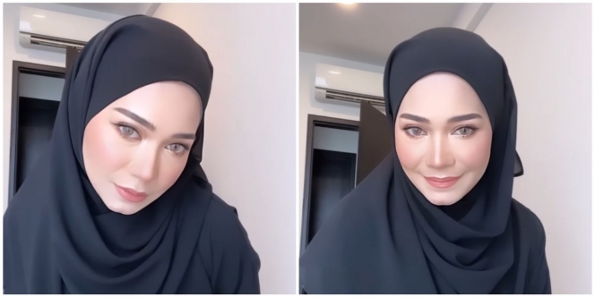 Tutorial Hijab Pashmina Hitam untuk 'Luxurious Look Look'