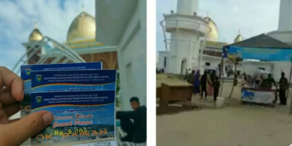 Viral Sholat di Masjid Harus Bayar Rp5.000, Ini Faktanya