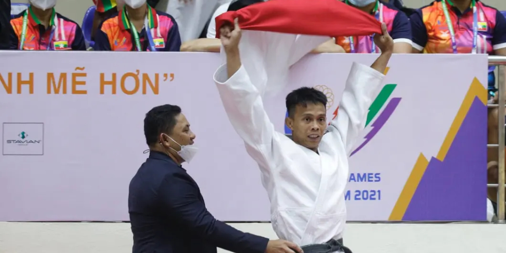 Perjuangan Heroik Atlet Judo Ikhsan Apriyadi, Raih Emas SEA Games 2021 Meski Sempat Pingsan dan Cedera Punggung