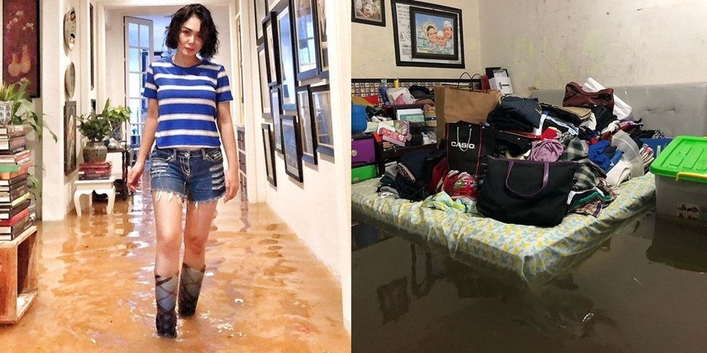 10 Potret Rumah Artis Saat Terendam Banjir, Kondisi 'Istana' Yuni Shara Sampai Trending Twitter!
