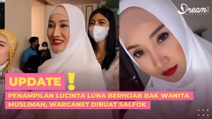 Penampilan Lucinta Luna Berhijab bak Wanita Muslimah, Warganet Dibuat Salfok