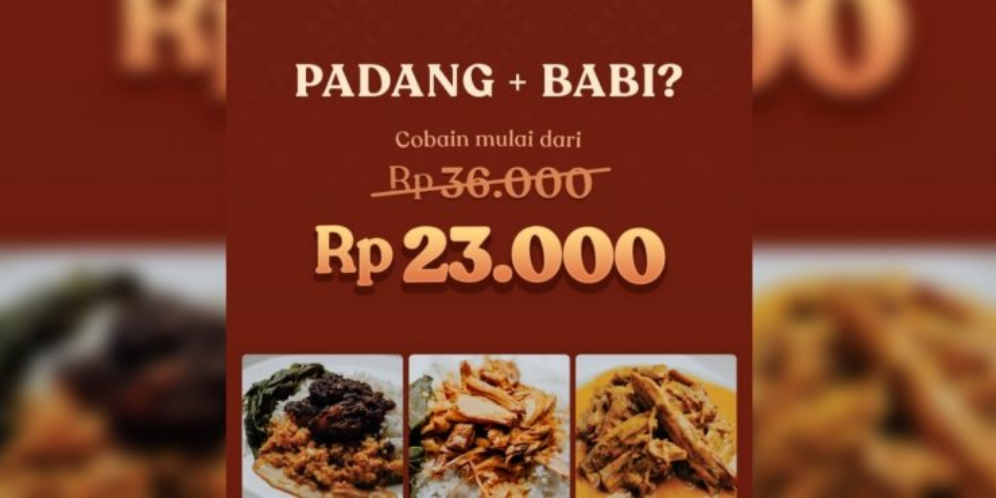 Heboh Rumah Makan Padang di Jakarta, Jual Menu Rendang hingga Gulai dari Babi