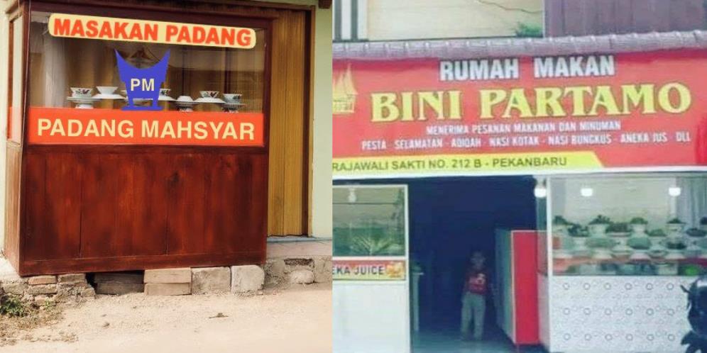 Deretan Nama Rumah Makan Padang yang Absurd Banget, Bikin Tercengang Sebelum Kenyang