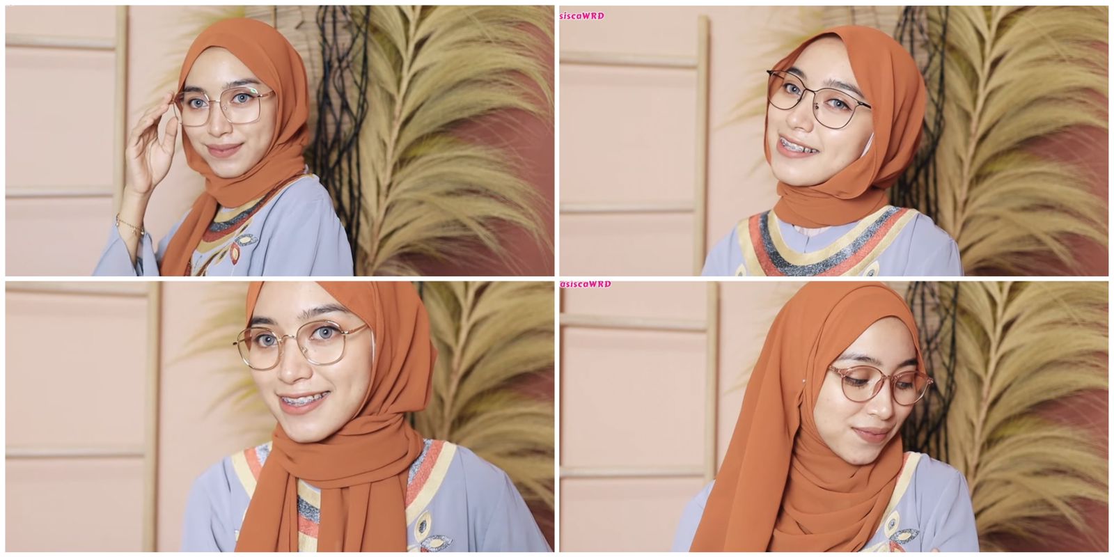 Tips Pakai Kerudung Pashmina Sesuai Bentuk Wajah Hijaber Kacamata