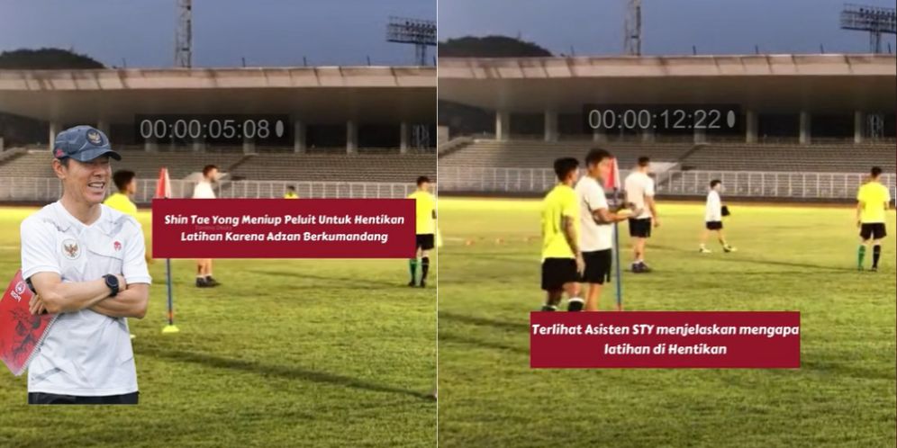 Viral Video Shin Tae-yong Hentikan Latihan Timnas U-19 Saat Azan Berkumandang