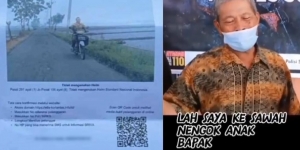 Cerita Sebenarnya Bapak Tua Kena e-Tilang saat Melintas di Jalanan Pinggir Sawah