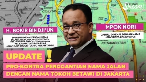 Pro-Kontra Penggantian Nama Jalan dengan Nama Tokoh Betawi di Jakarta