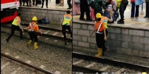 Detik-detik Menengangkan Penumpang Jatuh ke Peron Stasiun Manggarai, Nyaris Terlindas Saat Kereta Melintas