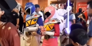 Viral Pernikahan Pakai Kostum Power Rangers, Warganet: Hemat Budget MUA