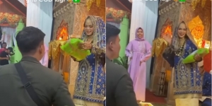 Rezeki Kurir Terobos Pesta Pernikahan Demi Antar Paket COD, Berujung Ditawari Makan
