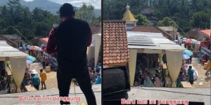 Viral Panggung di Pesta Pernikahan Setinggi Atap Rumah, Warganet: Nyanyi di Atas Awan
