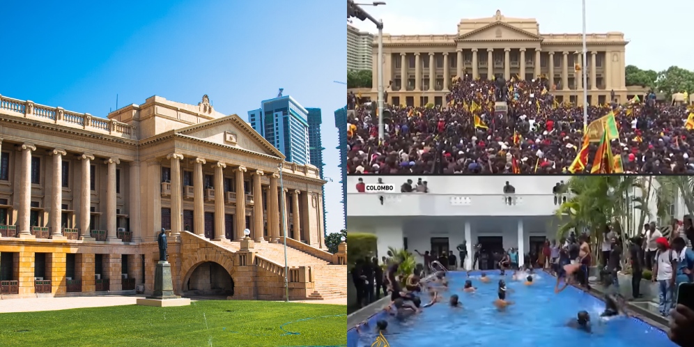 Mengintip Istana Mewah Presiden Sri Lanka: Penuh Koleksi Lukisan, Kolam Renang Jadi Tempat Piknik Warga