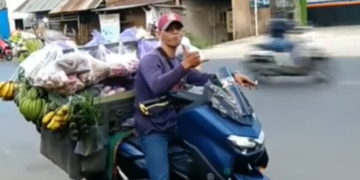 Viral Video Deretan Yamaha Nmax Dipakai Pedagang Sayur Keliling Jajakan