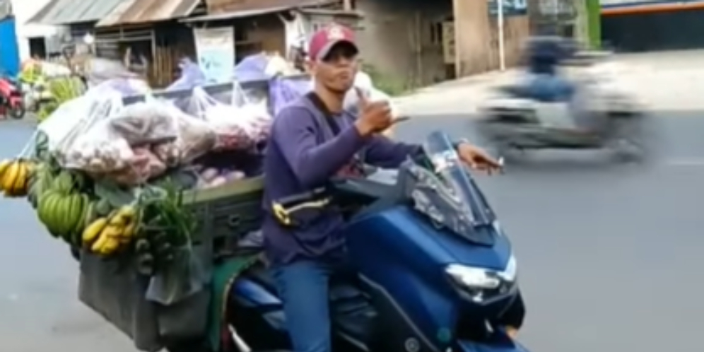Viral Video Deretan Yamaha NMax Dipakai Pedagang Sayur Keliling Jajakan Dagangan