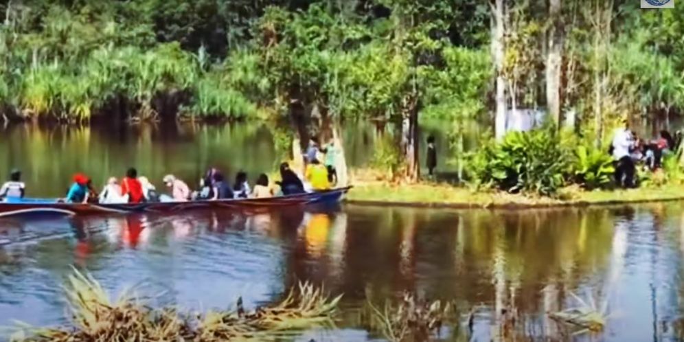 Keren! Pulau di Kalimantan Barat Bergerak Ikuti Arus Air