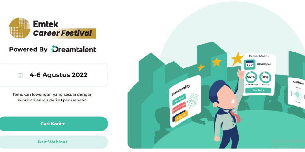 Emtek dan Dreamtalent Gelar Emtek Career Festival, Ada 18 Perusahaan Buka Lowongan Kerja