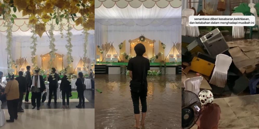 Acara Pernikahan Penuh Kenangan di Kalimantan Ini Hancur Diterjang Banjir, Kondisinya Bikin Iba dan Prihatin