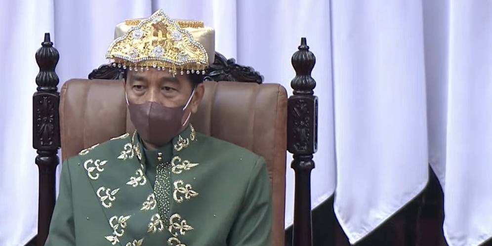 Megahnya Detail Baju Adat Bangka Belitung yang Dikenakan Presiden Jokowi