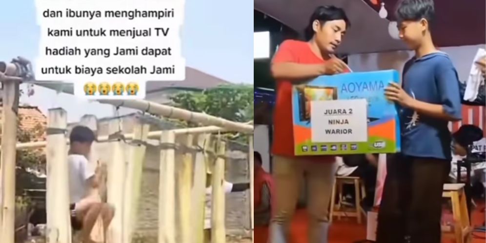 Susah Payah Juara 'Ninja Warrior' Lomba Agustusan, Hadiah TV Terpaksa Dijual Buat Biaya Sekolah