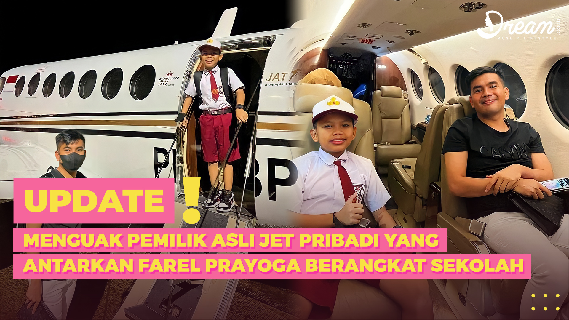 Menguak Pemilik Asli Jet Pribadi yang Antarkan Farel Prayoga Berangkat Sekolah