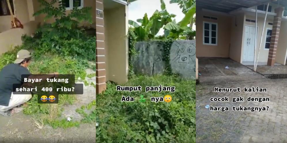 Mengeluh Bayar Tukang Bersihkan Rumah dari Rumput dan Tanaman Liar Habis Rp400 Ribu, Pemilik Malah Dinasihati Netizen