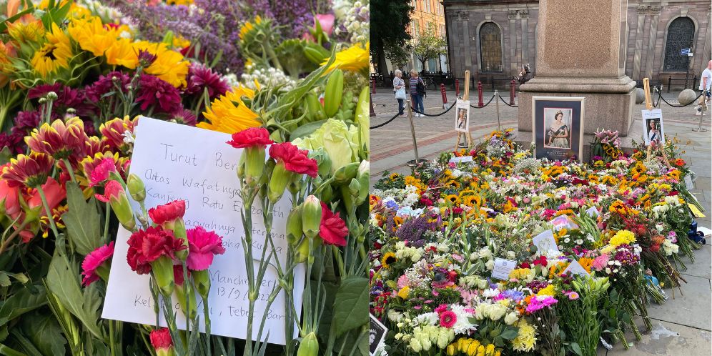 Viral Karangan Bunga dari Tebet untuk Mendiang Ratu Elizabeth II di Istana Buckingham