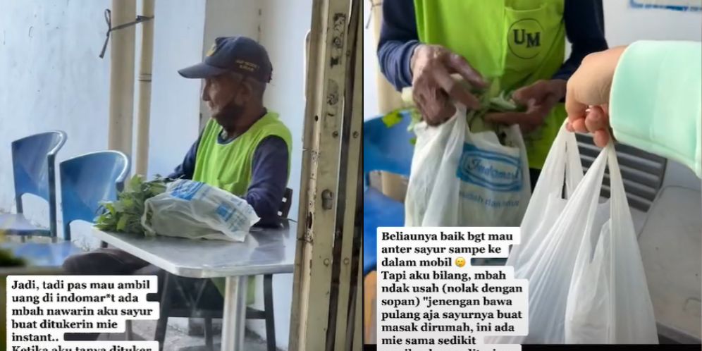 Viral Kakek Tawarkan Tukar Sayur dengan Mi Instan: `Seikhlasnya, Buat Makan`