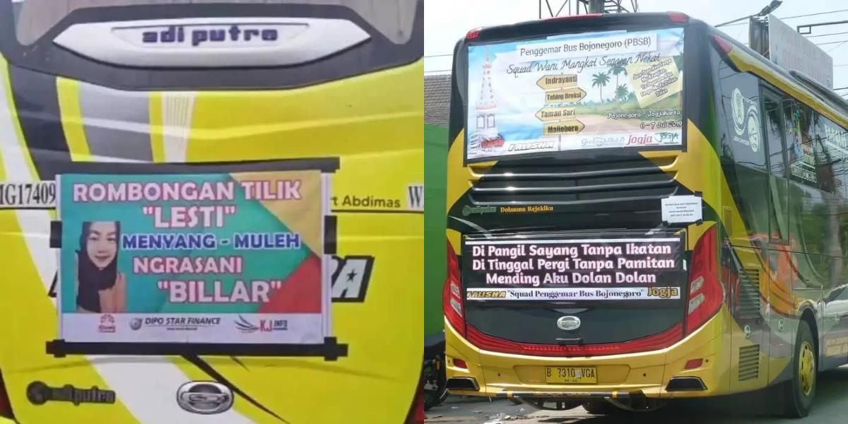 Foto 8 Tulisan Lucu di Belakang Bodi Bus yang Bikin Salfok Sekaligus Ngakak