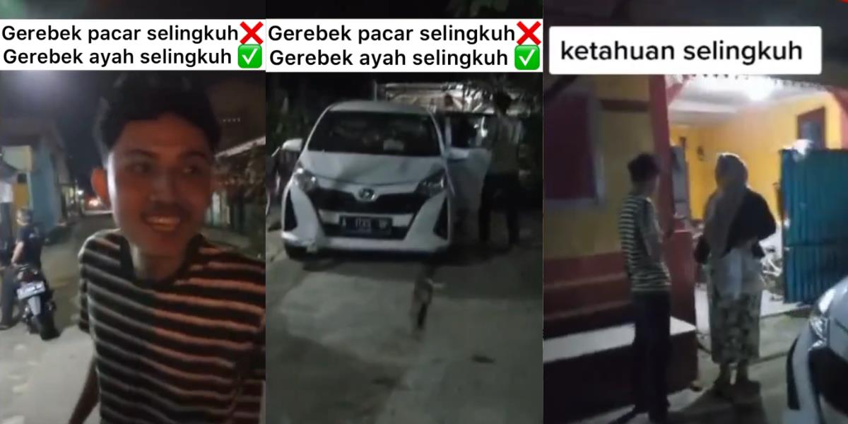 Viral! Sambil Cengengesan Anak Gerebek Bapaknya yang Lagi Selingkuh, Netizen: Di Balik Tawanya Ada Kecewa dan Sakit Hati