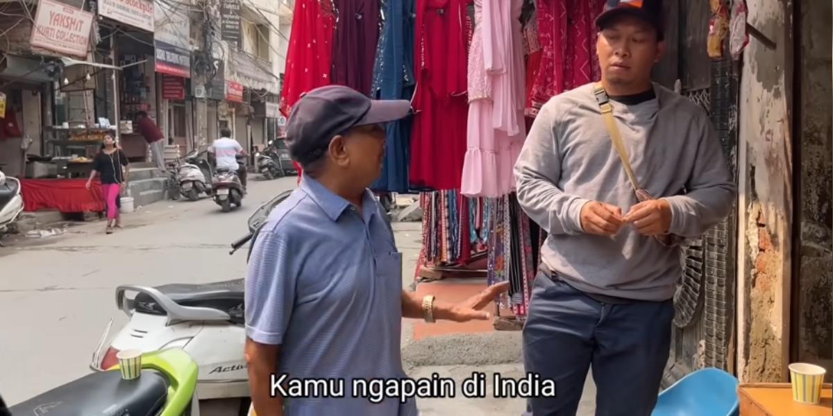 Deg-degan! Lagi Bikin Konten Street Food Buah Unik India, YouTuber Indonesia Didatangi Preman Pasar: 'Kamu Ngapain di India'