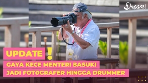 Gaya Kece Menteri Basuki Jadi Fotografer Hhingga Drummer