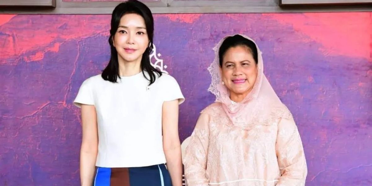 Reaksi Iriana Jokowi usai Foto dengan Ibu Negara Korsel Diolok Netizen