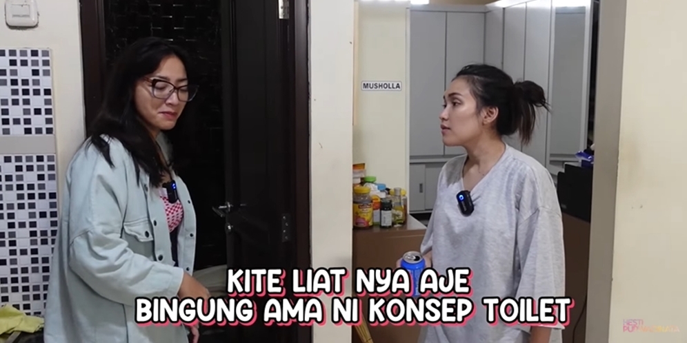 8 Potret Kondisi Toilet Viral di Rumah Ayu Ting Ting, Hesti Purwadinata Ngakak Saat Cobain!