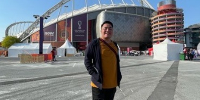 Potret Merry Asisten Raffi Ahmad Diajak Nonton Piala Dunia di Qatar, Gayanya Nggak Kalah Kece!