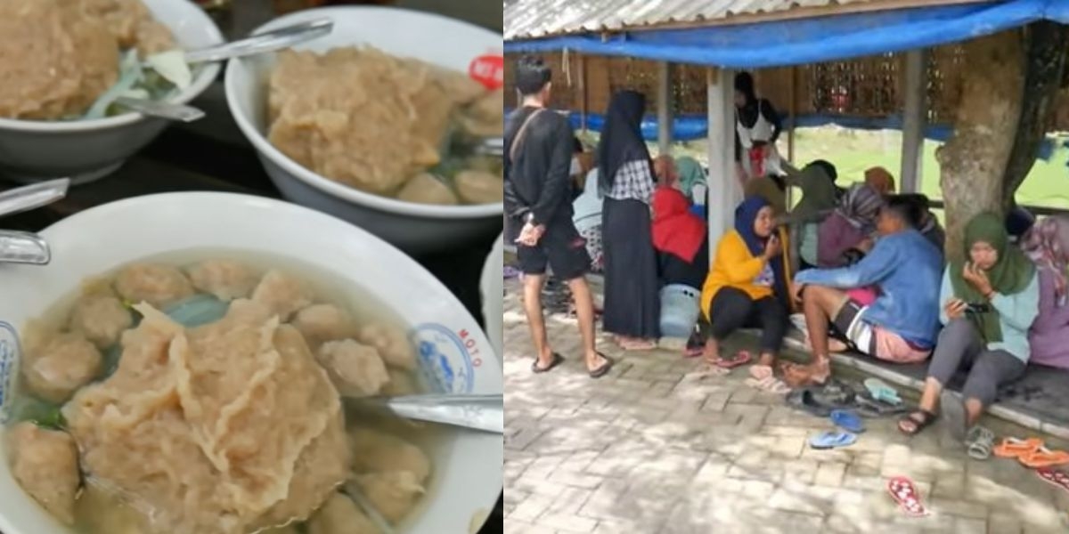 Bikin Melongo Bakso Di Tengah Sawah Ini Cuma Rp5 Ribuan Pembelinya