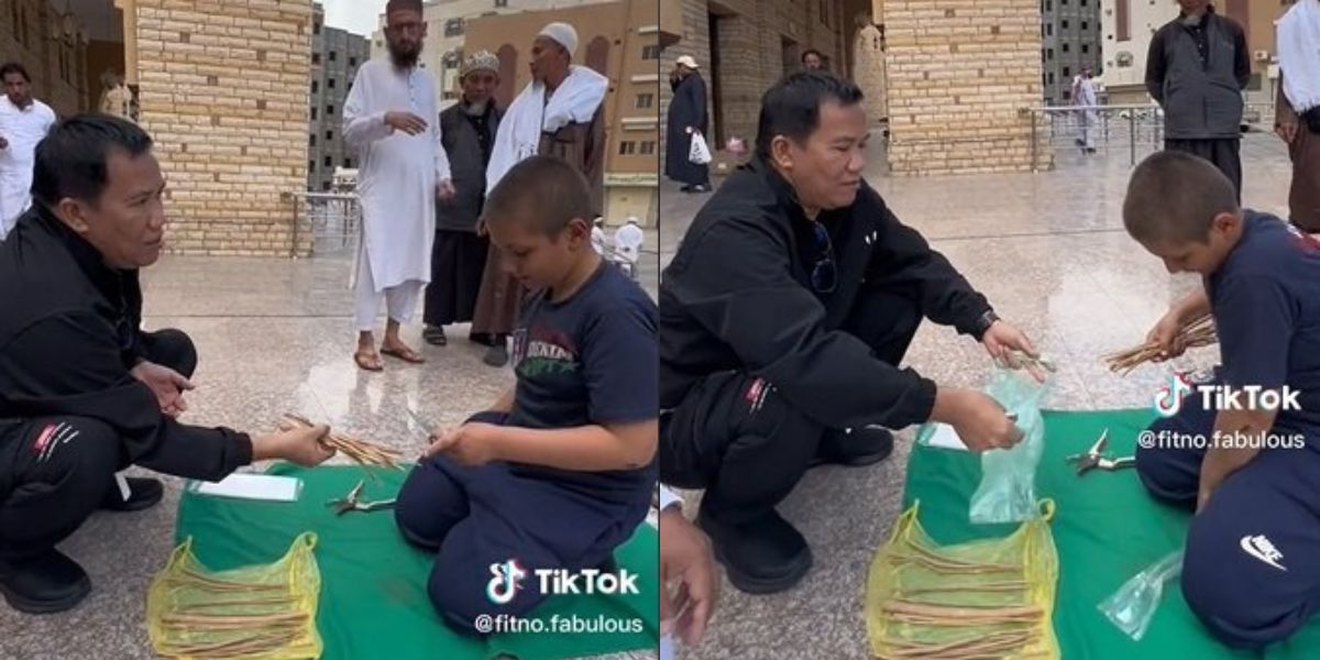 Pertemuan Crazy Rich Pondok Indah dengan Bocah Suriah Penjual Siwak di Mekah, Langsung Borong Dagangan dan Kasih Bonus