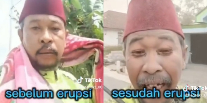 Viral Video Relawan 'Before-After' Erupsi Gunung Semeru
