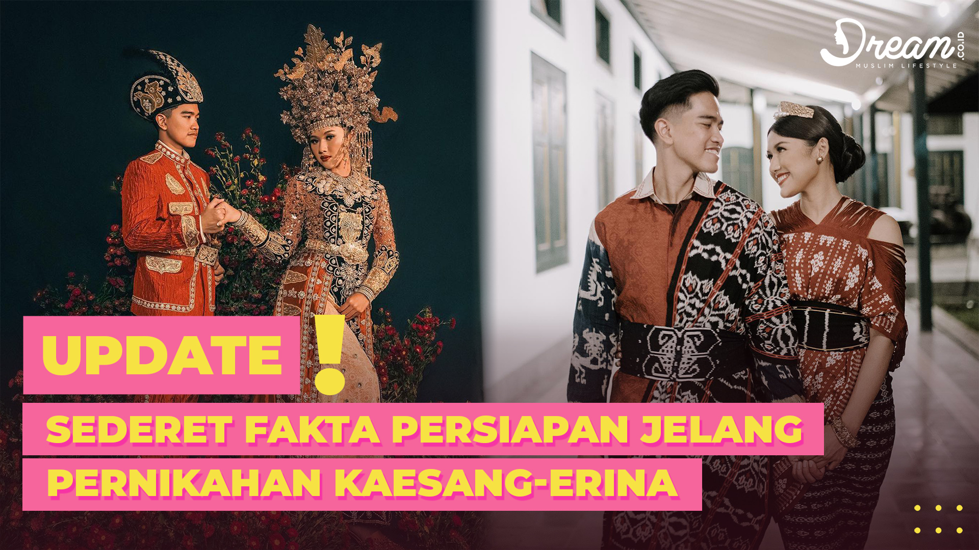 Sederet Fakta Persiapan Jelang Pernikahan Kaesang-Erina