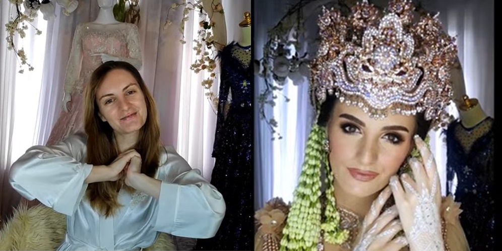 Potret Ceu Nana Bule Cantik Asal Serbia Jadi Model Pengantin Sunda, Hasilnya Bikin Pangling!