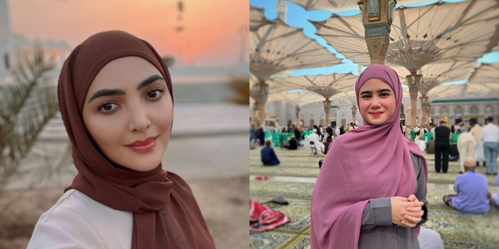 Potret 7 Seleb Tampil Berhijab Saat Umrah, Penampilan Fuji Bikin Pangling!