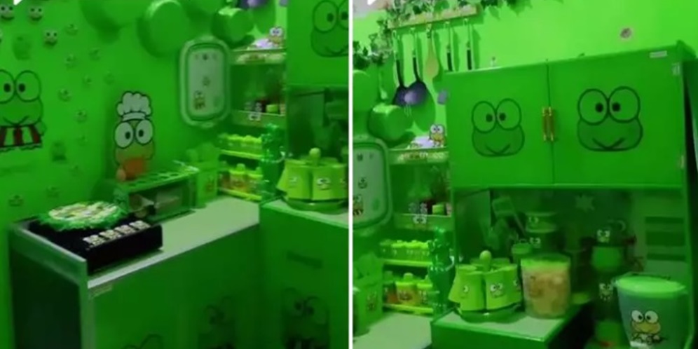 Potret Rumah Unik Bertema Keroppi, Isi Dalamnya Bikin Melongo!