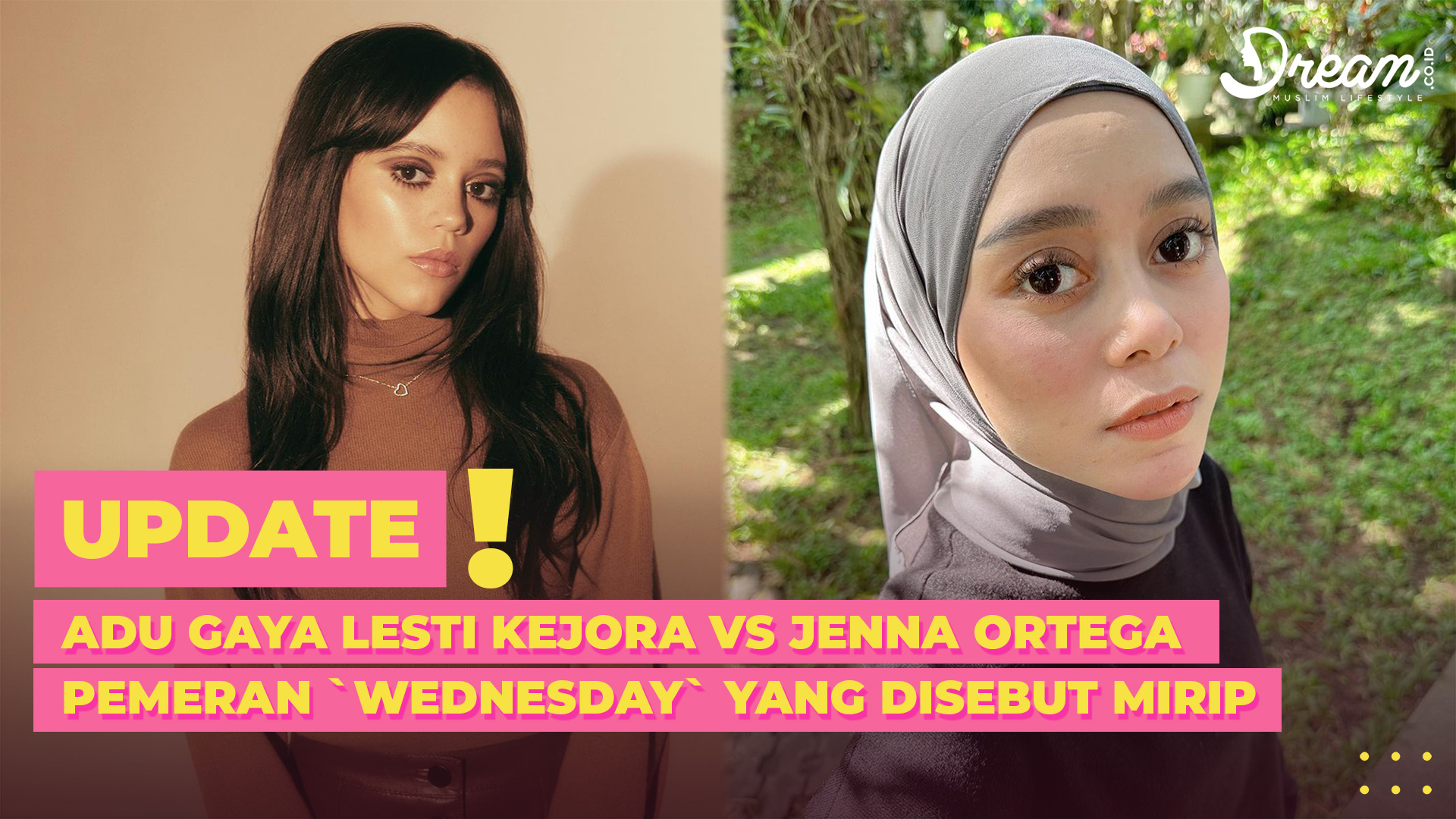 Adu Gaya Lesti Kejora VS Jenna Ortega Pemeran `Wednesday` Disebut Mirip, Bak Pinang Dibelah Dua?